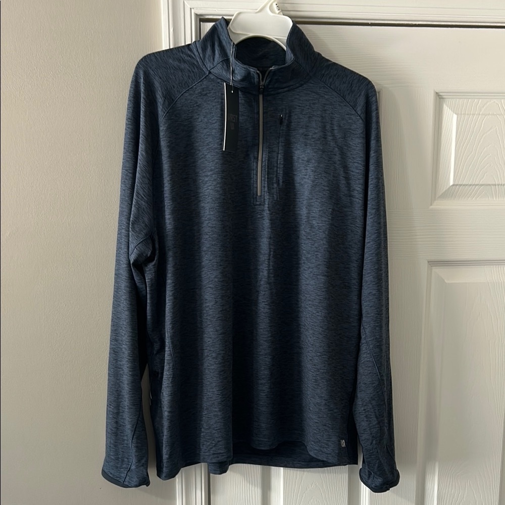 Men's Navy Quarter-Zip Pullover